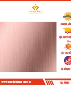 inox vàng hồng xước